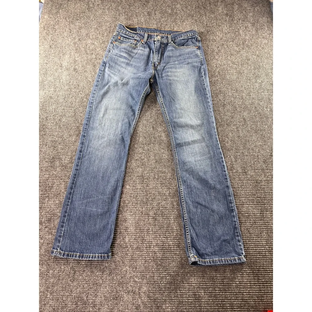 Levis 527 Slim Bootcut Jeans Mens 34x34 Medium Wash Blue Denim 05527-0501